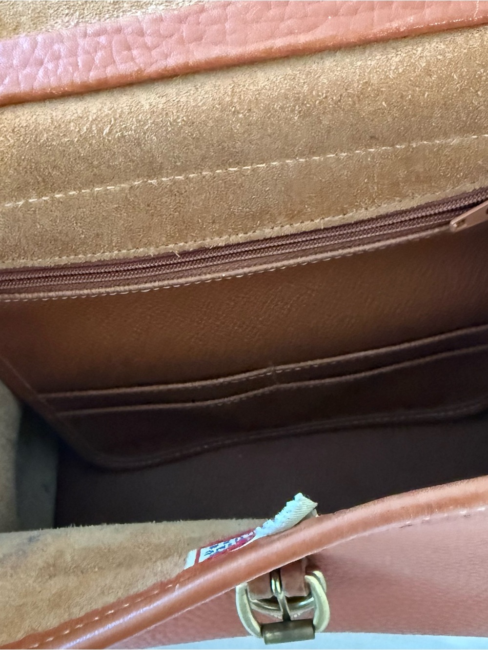 Vintage Dooney & Bourke Leather Top-Handle Satchel in Brown - Picture 3 of 5